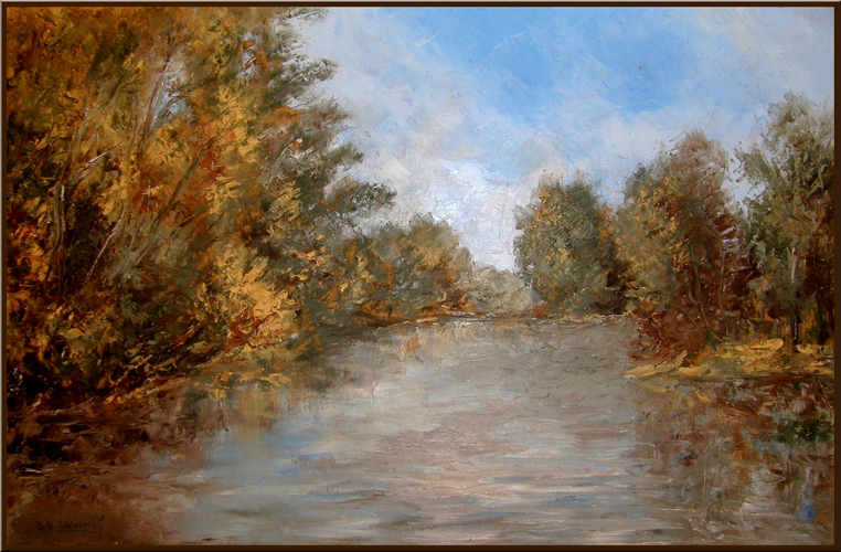 Autumn on Jizera river 
